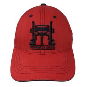 Kenworth Sales U.S. Flag Fitted Baseball Cap Red XL Embroidered 360 Apparel